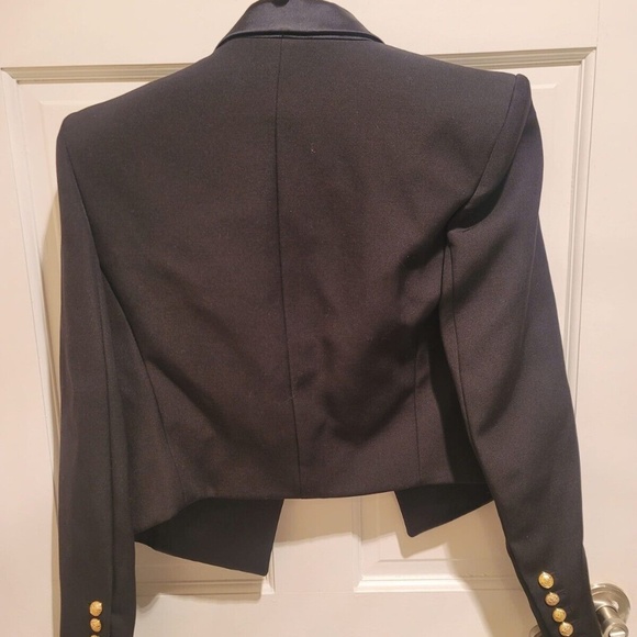 Balmain Open Front Cropped Dinner Jacket FW 2022 - Picture 6 of 8